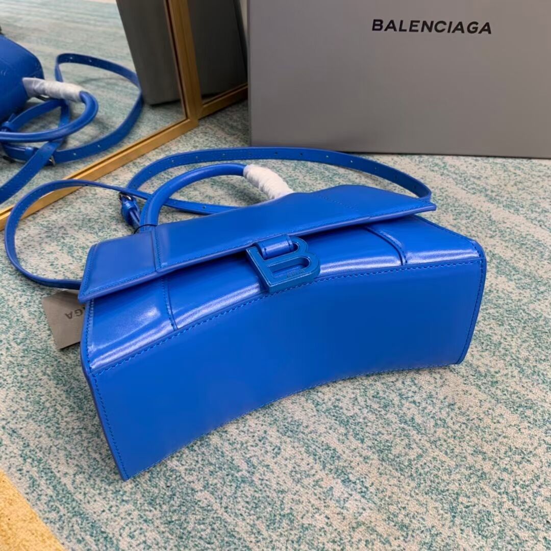 Balenciaga HOURGLASS SMALL TOP HANDLE BAG B108895-1 blue