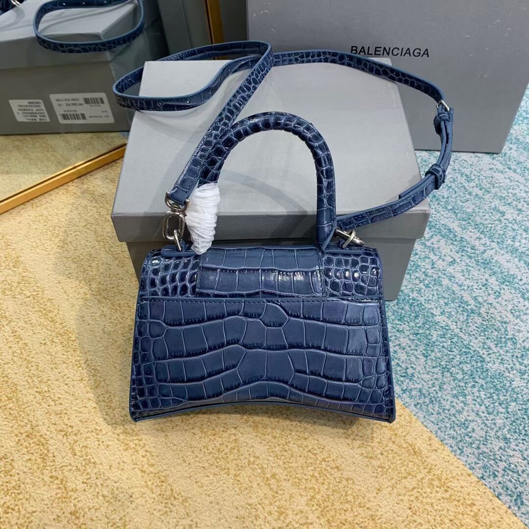 Balenciaga Hourglass XS Top Handle Bag 28331S blue