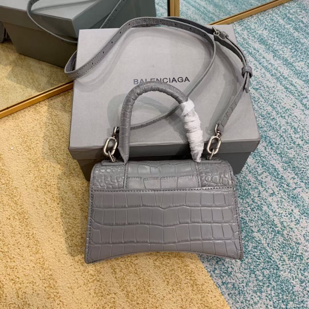 Balenciaga Hourglass XS Top Handle Bag 28331S grey