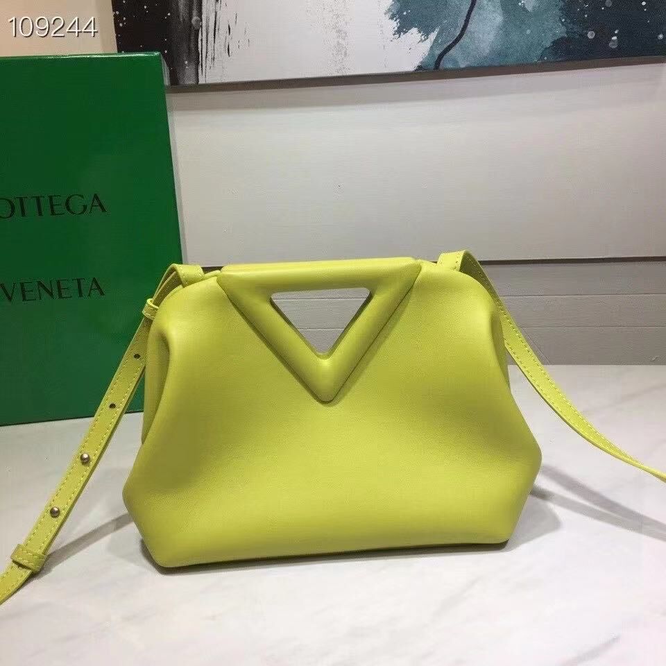 Bottega Veneta Small Point Top Hhandle Bag BV5693 Lemon