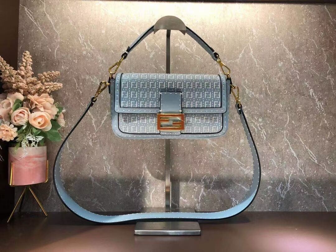 FENDI BAGUETTE Bag F1520 light blue