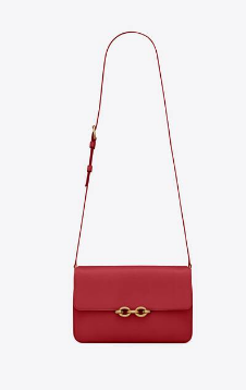 YSL LE MAILLON SATCHEL IN SMOOTH LEATHER 6497952 red