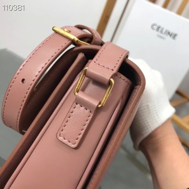 Celine TEEN TRIOMPHE BAG IN SHINY CALFSKIN MINERAL 188423 pink