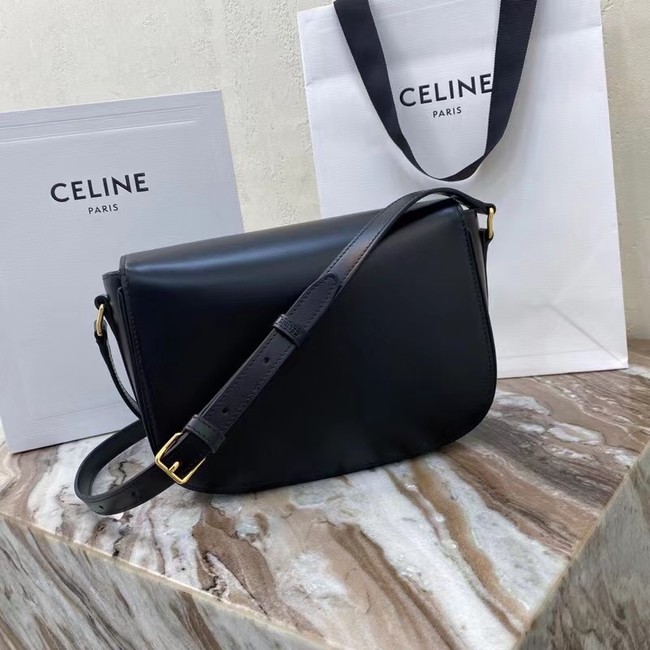 Celine TEEN TRIOMPHE BAG IN SHINY CALFSKIN MINERAL 195302 black