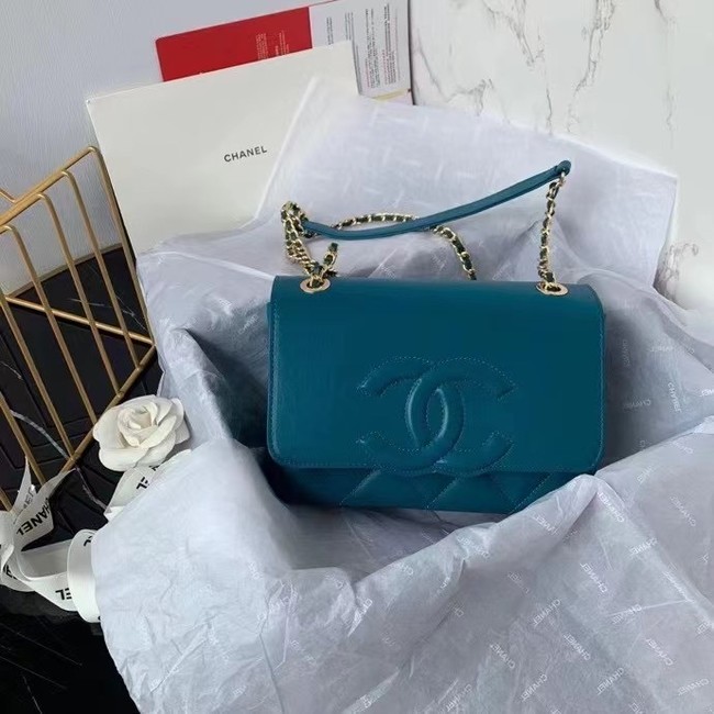 Chanel flap bag AS8830 blue