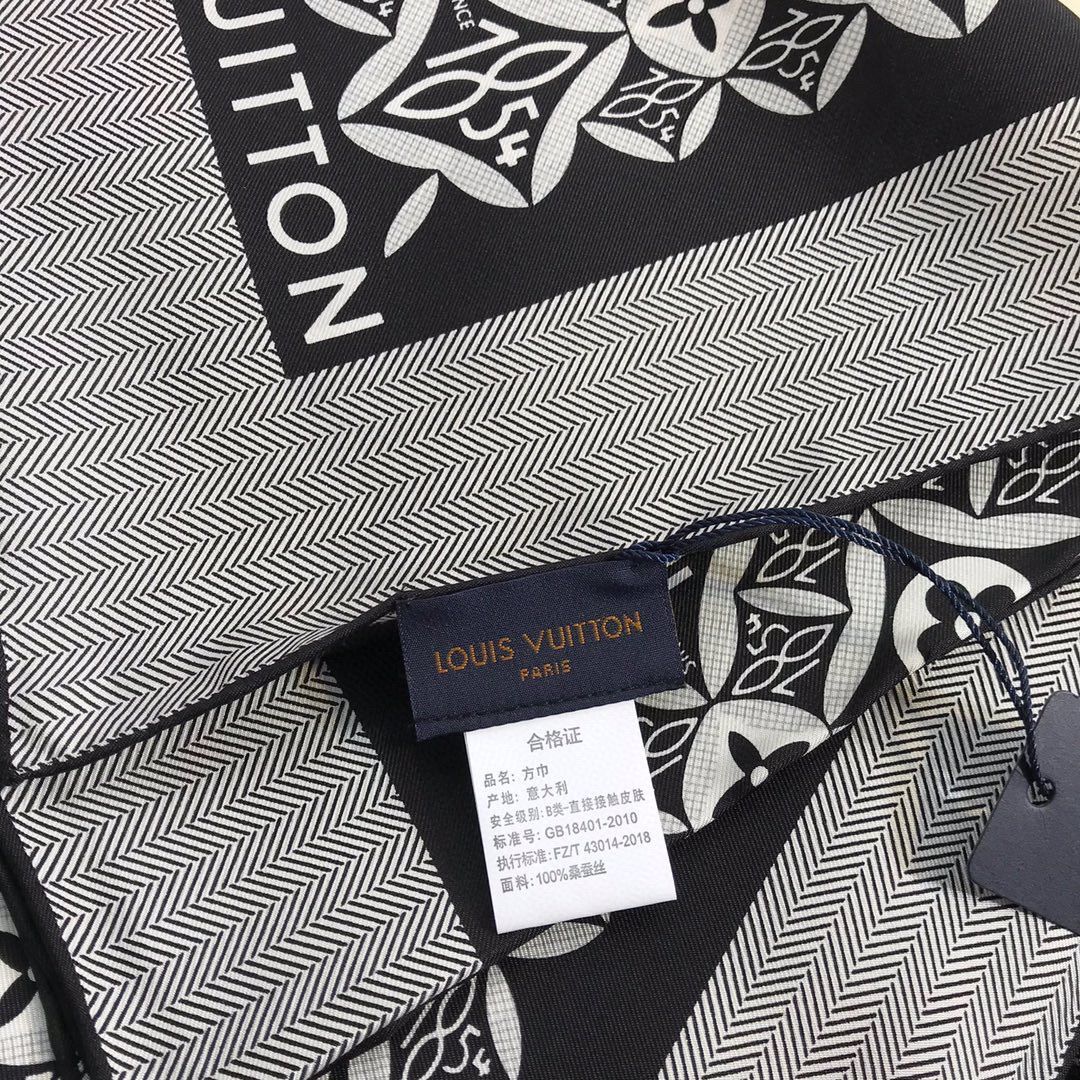 Louis Vuitton Silk Scarf M76781 Black