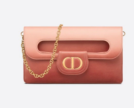 DIOR MEDIUM DIORDOUBLE BAG Gradient Calfskin M8641U Pink