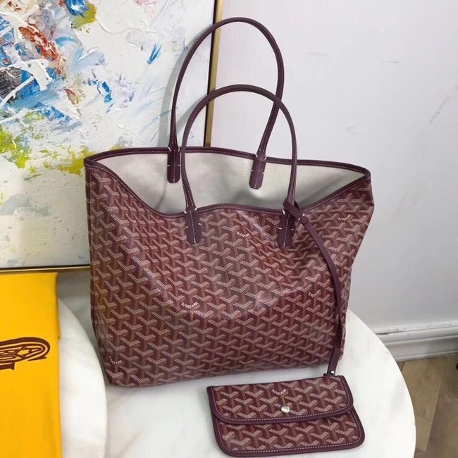 Goyard Calfskin Leather Tote Bag 20207 Wine