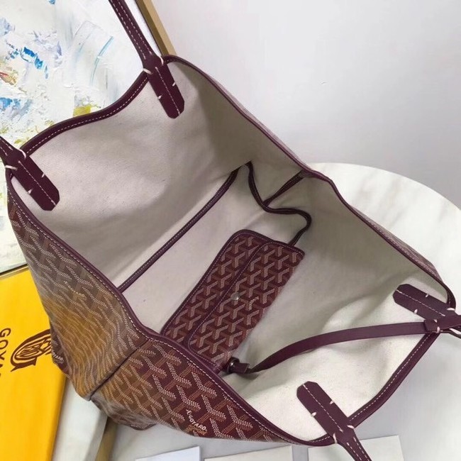 Goyard Calfskin Leather Tote Bag 20207 Wine