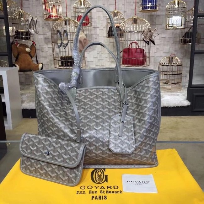 Goyard Calfskin Leather Tote Bag 20207 grey