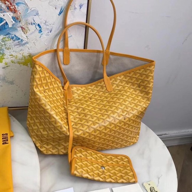 Goyard Calfskin Leather Tote Bag 20207 yellow