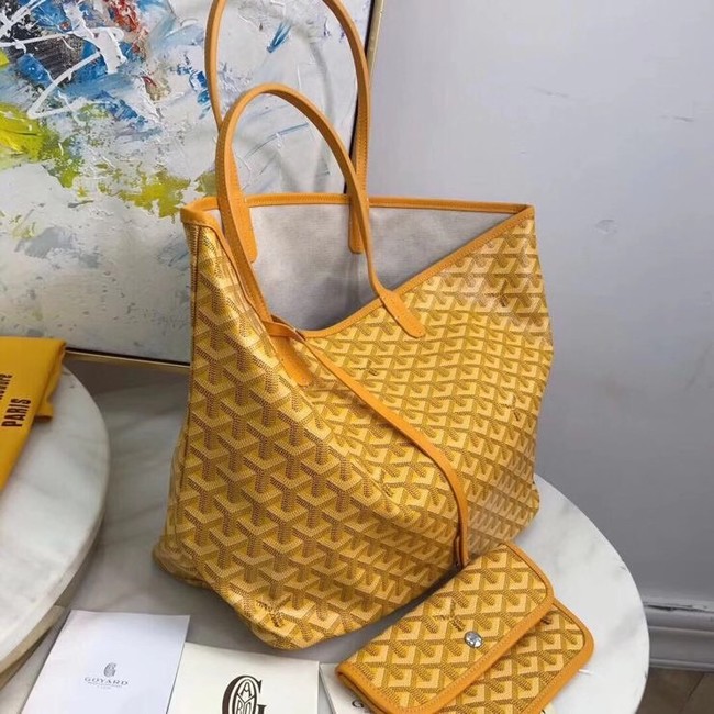 Goyard Calfskin Leather Tote Bag 20207 yellow