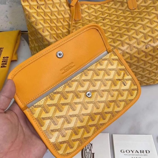 Goyard Calfskin Leather Tote Bag 20207 yellow