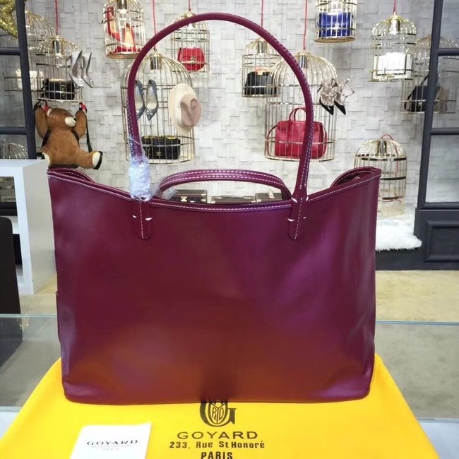 Goyard Calfskin Leather Tote Bag 20208 Wine