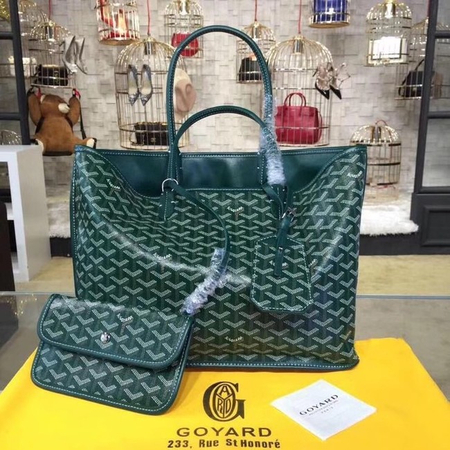 Goyard Calfskin Leather Tote Bag 20208 green