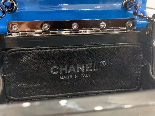 chanel evening bag AS2513 Black & blue