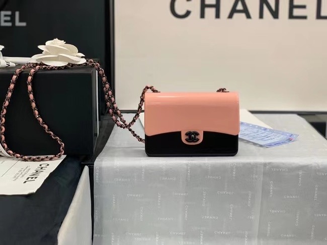 chanel evening bag AS2513 Black & pink