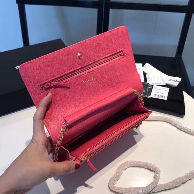 BOY CHANEL Original Wallet on Chain A80287 rose