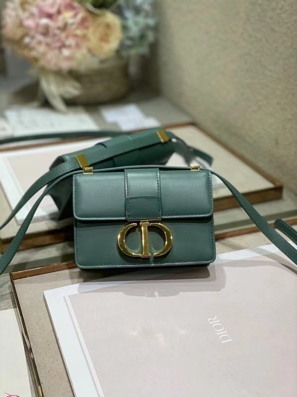 DIOR 30 MONTAIGNE BAG Calfskin mini M9204U green