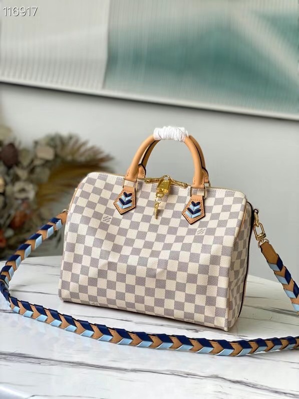 Louis Vuitton SPEEDY BANDOULIeRE 30 N50054 Blue