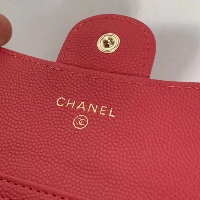 Chanel Original Grained Calfskin Pocket 81081 red