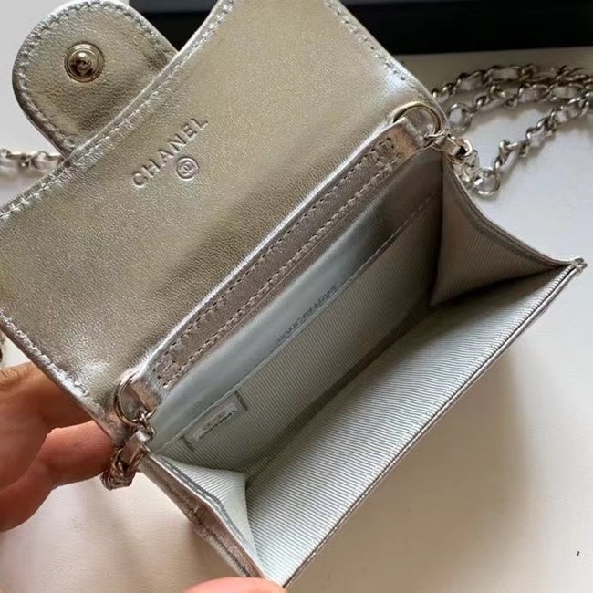 Chanel Original Grained Calfskin Pocket 81081 silver