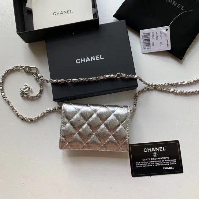 Chanel Original Grained Calfskin Pocket 81081 silver