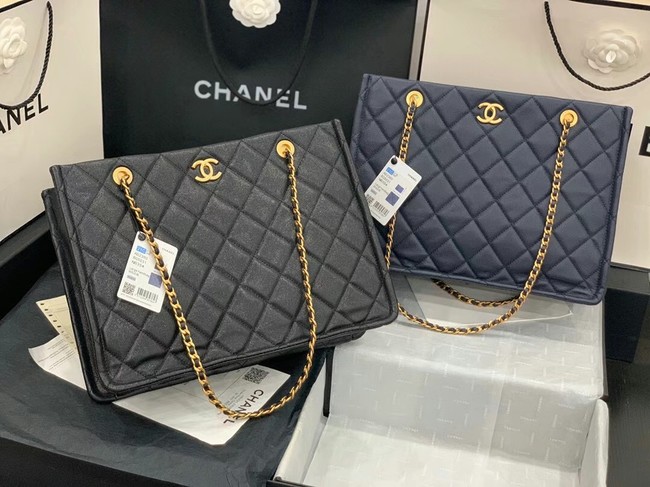 Chanel Original Leather Shopping Bag AS2360 black