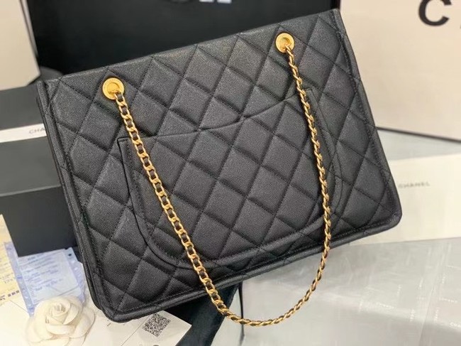 Chanel Original Leather Shopping Bag AS2360 black