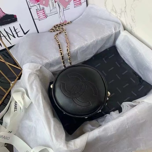 Chanel mini drawstring bag AS1077 black