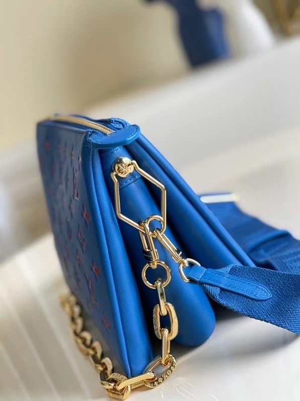 Louis Vuitton COUSSIN PM M58628 blue&red