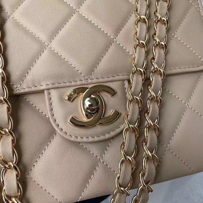 CHANEL mini flap bag AS2468 Apricot