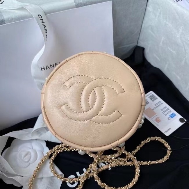 Chanel mini drawstring bag AS2518 Apricot