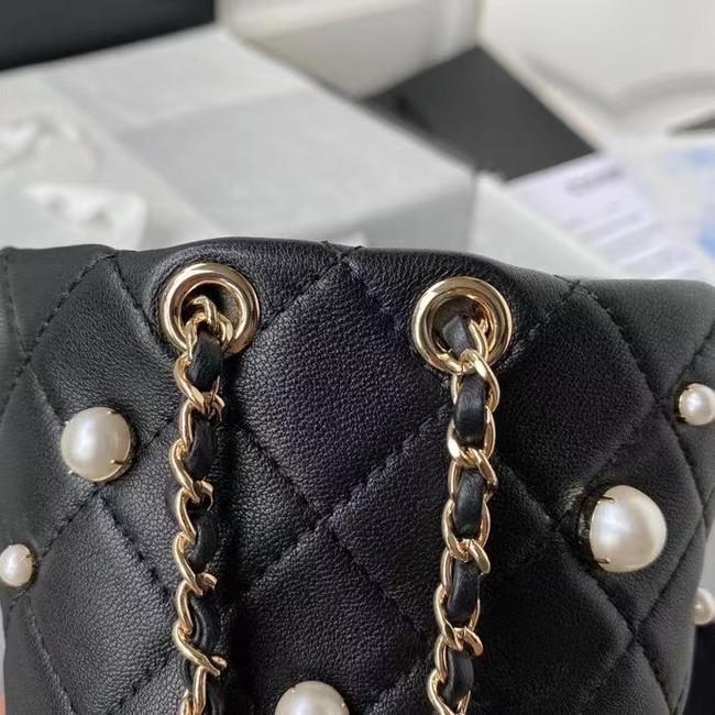 Chanel mini drawstring bag AS2518 black