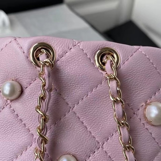 Chanel mini drawstring bag AS2518 pink