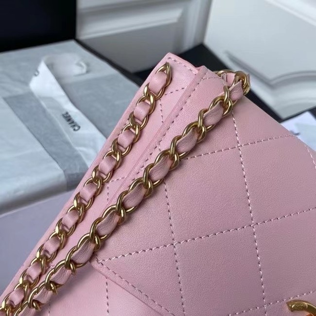 Chanel small hobo bag AS2543 AS2542 pink