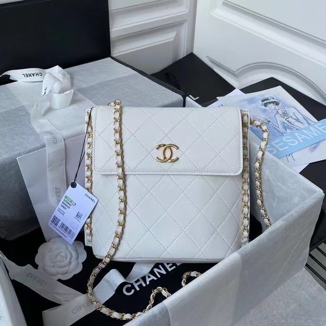 Chanel small hobo bag AS2543 AS2542 white