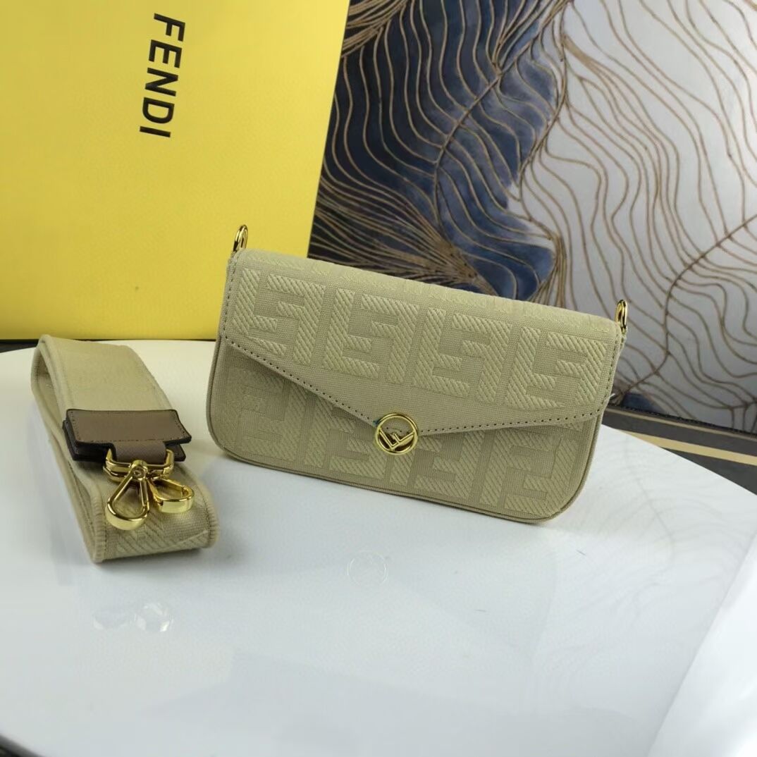 FENDI fabric bag F1230 beige