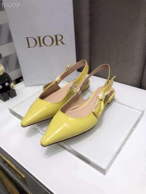 JADIOR SLINGBACK BALLERINA FLAT Calfskin Dior771DJ-3