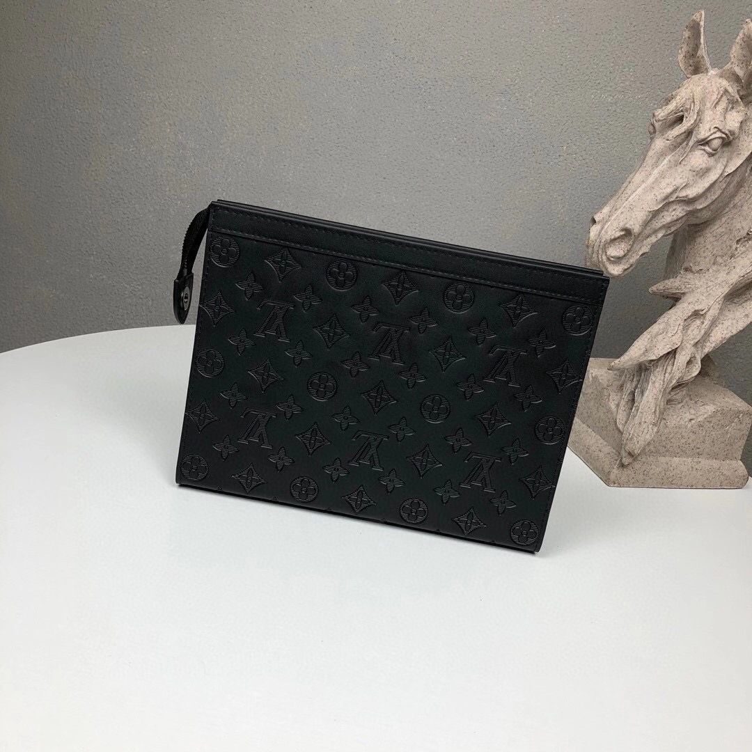 Louis Vuitton Monogram Eclipse POCHETTE VOYAGE MM M61692 Black