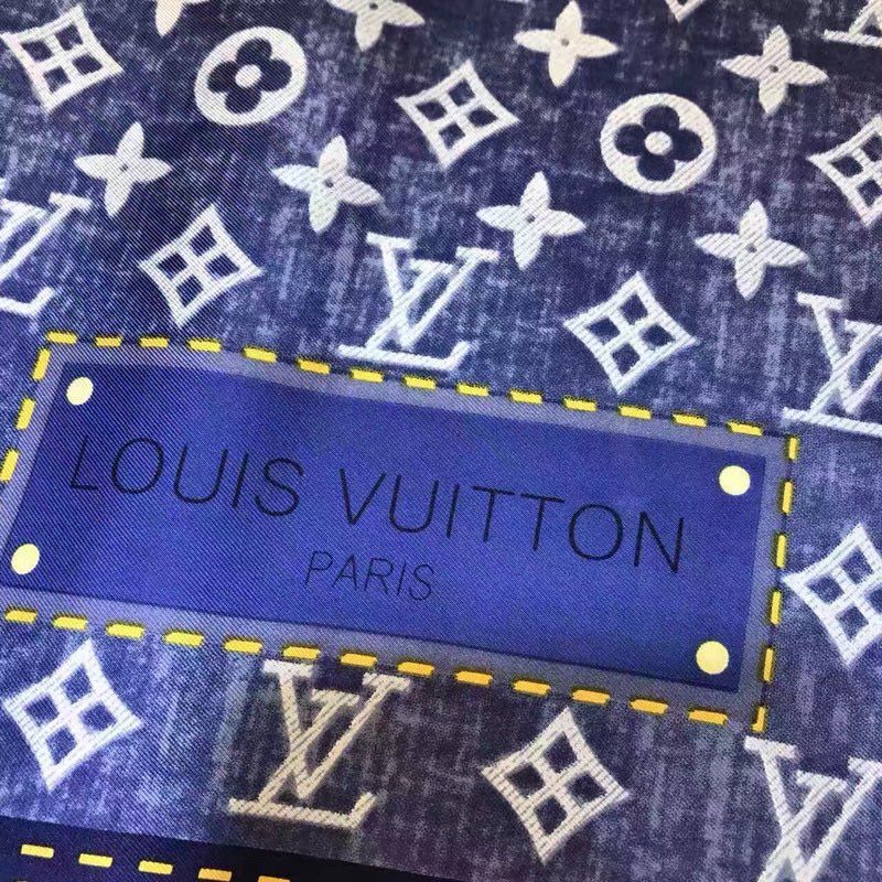 Louis Vuitton Silk Scarf M76788 Blue