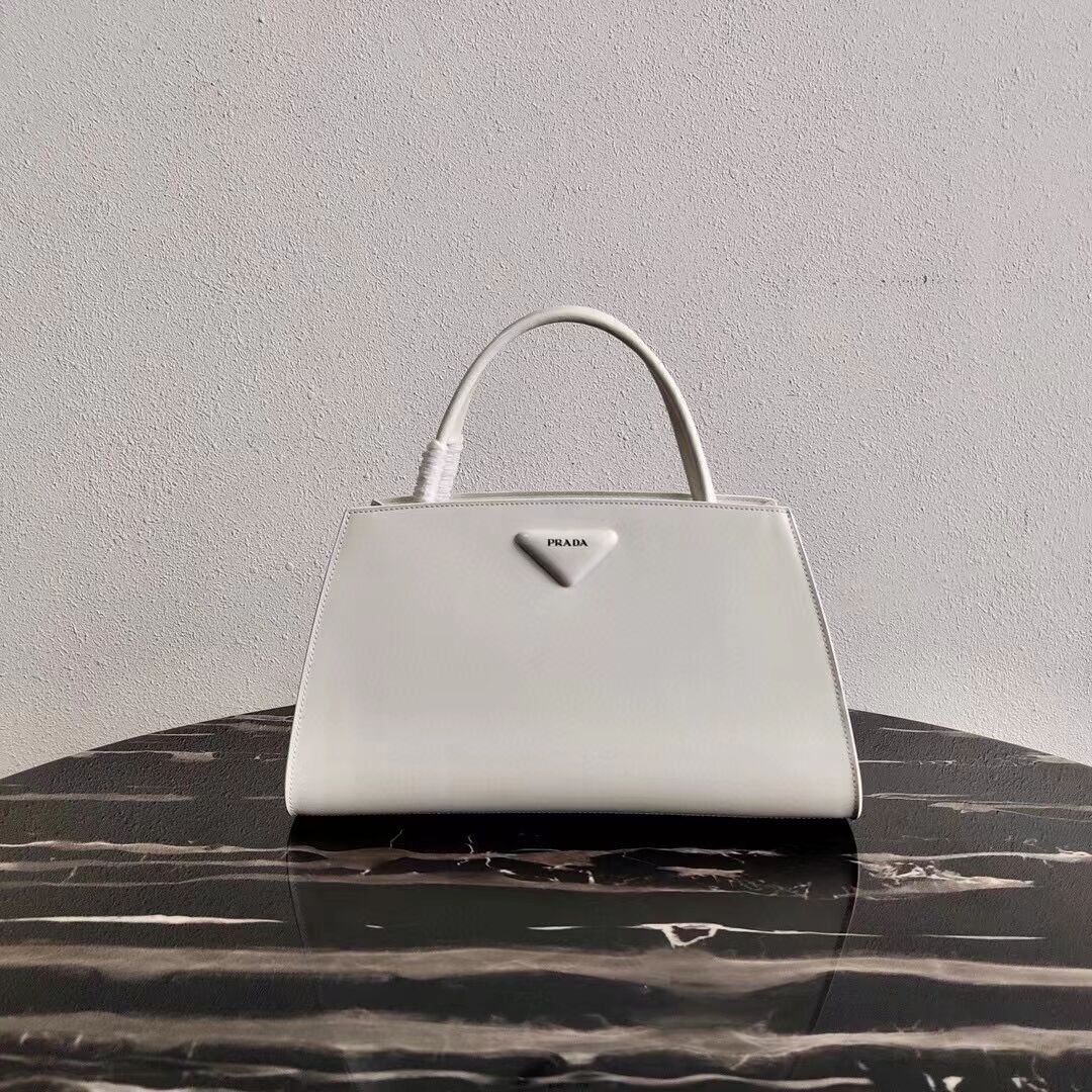 Prada Nappa Leather Prada Symbole bag 1BB327 white