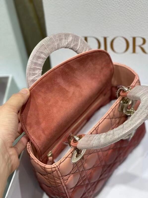 LADY DIOR MY ABCDIOR BAG Pink Gradient Cannage Lambskin M0538OS 