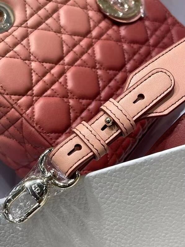 LADY DIOR MY ABCDIOR BAG Pink Gradient Cannage Lambskin M0538OS 