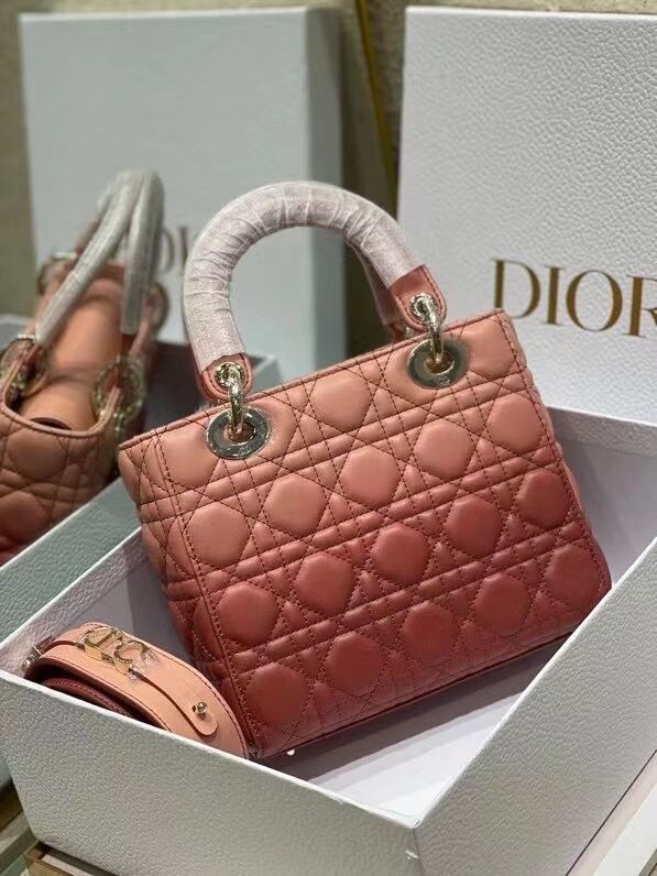 LADY DIOR MY ABCDIOR BAG Pink Gradient Cannage Lambskin M0538OS 