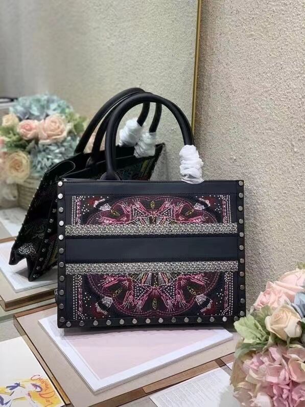 DIOR BOOK TOTE Multicolor Mizza Embroidery M1287ZRHM