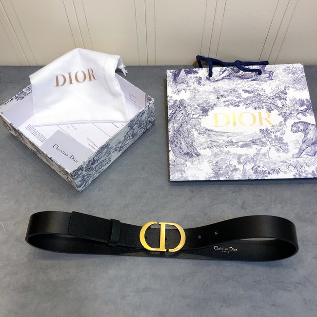 Dior Calf Leather Belt 30MM 2658 black