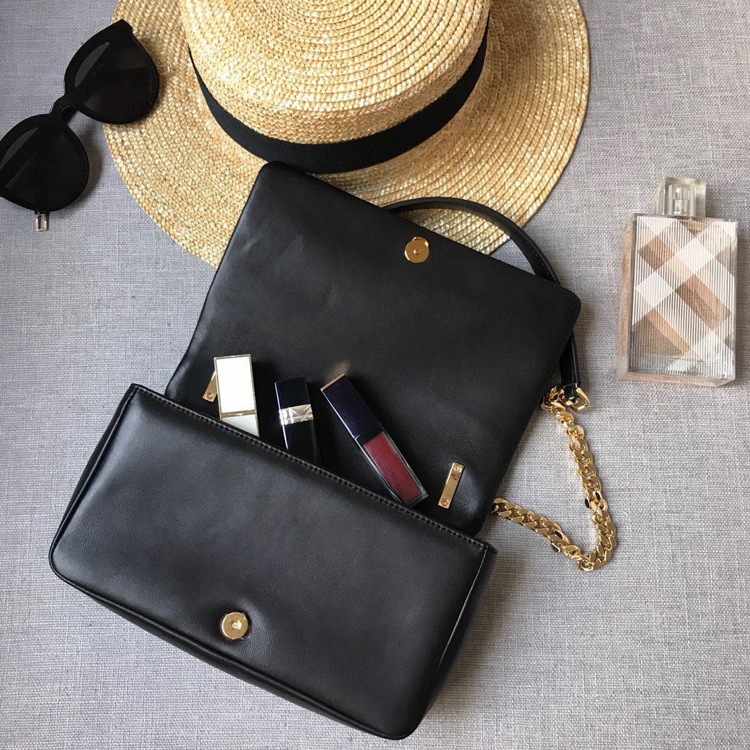 BurBerry Leather Shoulder Bag 7462 Black