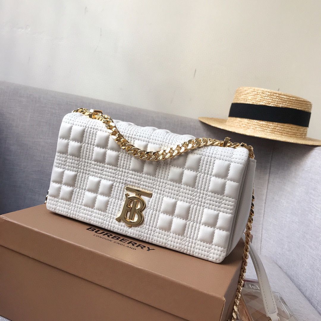 BurBerry Leather Shoulder Bag 7462 White