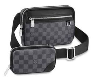 Louis Vuitton Scott Messenger Damier Graphite Canvas Bag M63259 Black